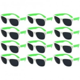 Wayfarer 12 Bulk 80s Neon Party Sunglasses for Adult Party Favors with CPSIA certified-Lead(Pb) Content Free - CH18E8K8NCW $2...