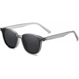 Square Vintage Polarized Sunglasses for Women 100% UV Protection Classic Style - Gray - CN190GKGEAD $23.69