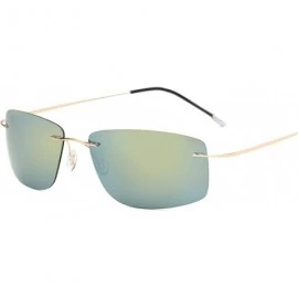 Round Titanium Polarized Sunglasses Square RimlPolaroid Brand Designer Gafas Men Sun Glasses Women - Zp5447-c4 - C6197A2DXCL ...