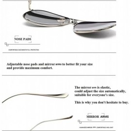 Semi-rimless Polarized Mens Sunglasses Womens UV 400 Sunglasses For Man and Woman. - Aviator-rose Gold Frame Rose Gold Lens -...