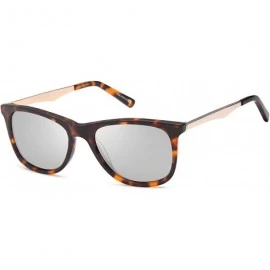 Oversized Women's Sunglasses -Polarized Lens -Round Plastic Oversized Style 610 - Tortoise - CI18EDAMNLO $39.41