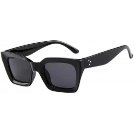 Round Sunglasses for Men Women- Polarized Square Aviator Sunglasses Retro Style Metal Frame for Cycling Driving - CR18TT4669K...