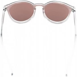 Round Fashion Small Round Women Nylon Sunglasses 100% UV protection - Clear - CO18XTLT9WT $34.75