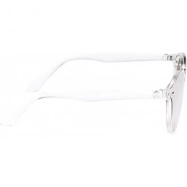 Round Fashion Small Round Women Nylon Sunglasses 100% UV protection - Clear - CO18XTLT9WT $34.75