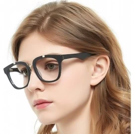 Aviator Womens Aviator Fashion Non-prescription Eyeglasses Frame - 17033-black - C418DAX2LWE $20.70