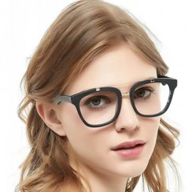 Aviator Womens Aviator Fashion Non-prescription Eyeglasses Frame - 17033-black - C418DAX2LWE $20.70