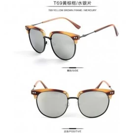 Sport New Fashion Colorful Sunglasses Female Pc Half Frame New Polarized Sunglasses - CR18T9NIZK2 $16.37