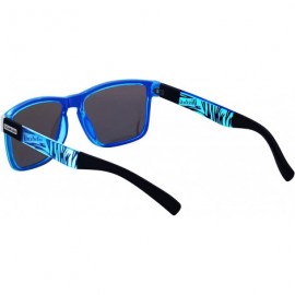 Square Polarized Sunglasses Men Driving Shades Male Sun Glasses For Men Spuare Mirror Summer UV400 - CB18ZT7HKKY $12.78