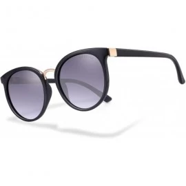 Round Vintage Round Polarized Sunglasses for Women - Plastic Frame with Oversized UV400 Protection Lens - CQ18U7ECR4W $18.94