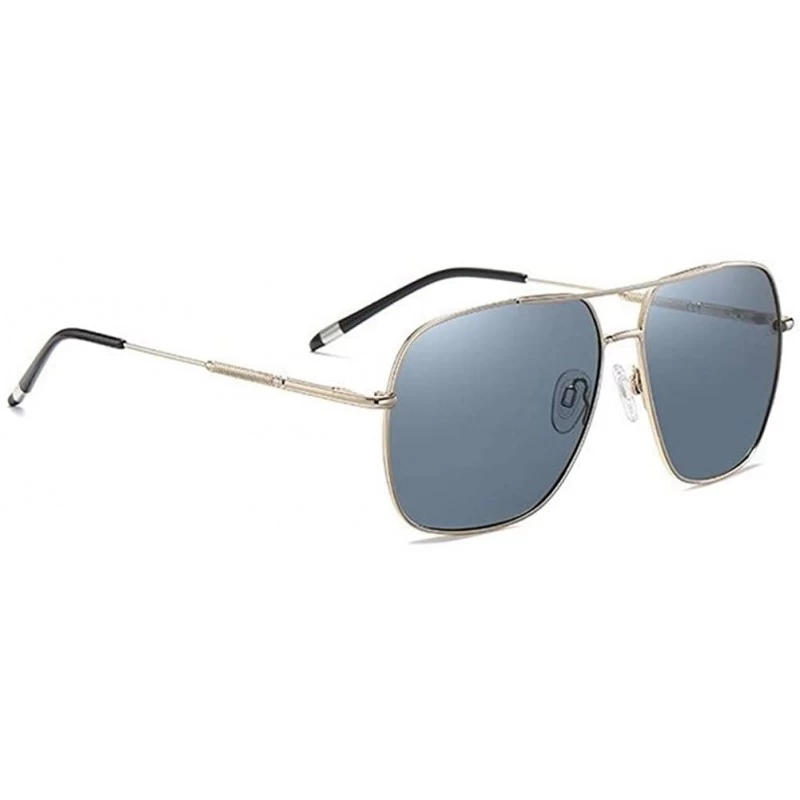 Rectangular Men's Square Polarized Sunglasses Metal Frame Fashion Driving Fishing Sun Glasses for Male UV400 - C3199KQTR84 $1...