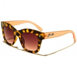 Oversized Designer Inspired Stylish Oversized Thick Frame Sexy Womens Square Sunglasses - Tortoise / Orange - C818933SGSM $23.78