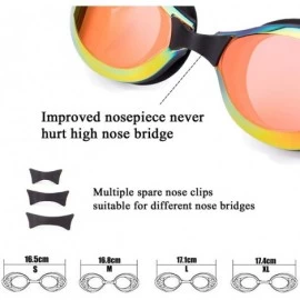 Goggle Anti-Fog Swim Goggles Adjustable Triathlon Swimming Goggles Pool Goggles - Red(daily) - CU18SRDNL2E $26.84