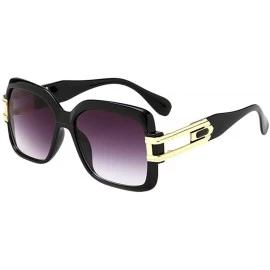 Sport Anti-glare Retro Sunglasses Outdoor Sport Driving Goggles for Men Women - Black&transparent - C818CYXTD5K $30.52