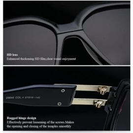 Sport Anti-glare Retro Sunglasses Outdoor Sport Driving Goggles for Men Women - Black&transparent - C818CYXTD5K $15.06