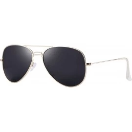 Aviator Classic Polarized Aviator Sunglasses for Men and Women UV400 Protection - CP184DT5QXG $22.85