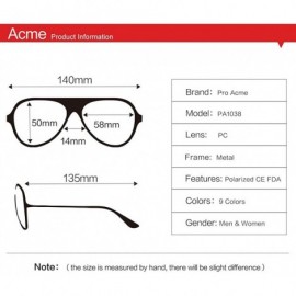 Aviator Classic Polarized Aviator Sunglasses for Men and Women UV400 Protection - CP184DT5QXG $22.85
