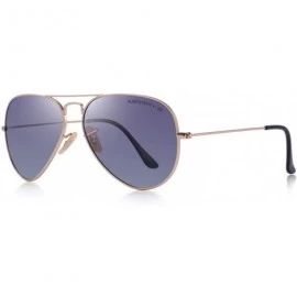 Square Classic Men Polarized sunglass Pilot Sunglasses for Women 58mm S8025 - Gold&purple - C618DLZ04OU $10.24