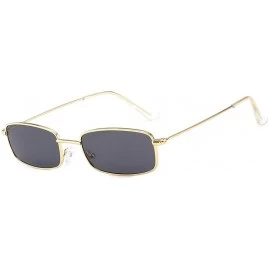 Square Rectangle Sunglasses Driving Lightweight Narrow Square Frame Shades for Men Women UV400 - B - CY18U8Z6DU8 $16.64