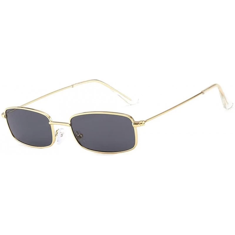 Square Rectangle Sunglasses Driving Lightweight Narrow Square Frame Shades for Men Women UV400 - B - CY18U8Z6DU8 $9.58