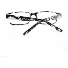 Rectangular Pablo Zanetti Reading Glasses Aspheric Lens Rectangular 53-19-140 - Black Tort - C911W66FHOR $11.27