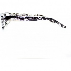 Rectangular Pablo Zanetti Reading Glasses Aspheric Lens Rectangular 53-19-140 - Black Tort - C911W66FHOR $11.27