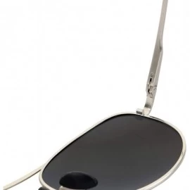 Aviator Classic Aviator Sunglasses- Polarized- 100% UV protection- UV 400 with case- Military Style- Al-Mg - CU18KMRZ7L4 $15.94