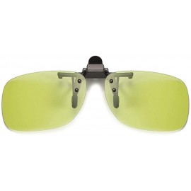 Oval Polarized clip driver driving sunglasses men's glasses frame - Light Gray to Dark Gray - CT190MR2OHY $26.05