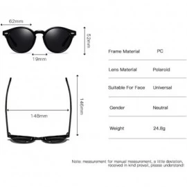 Semi-rimless Vintage Sunglasses Retro Sunglasses for Women Men Square Frame - D - CG197TYCQCS $15.28