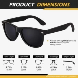 Rectangular Polarized Sunglasses for Men Driving Sun glasses Shades 80's Retro Style Brand Design Square - C918NNTSNH8 $13.16