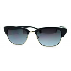 Wayfarer Short Half Horn Rim Sunglasses Womens Classic Vintage Design - Navy Blue - CS11HEJ08EP $10.01