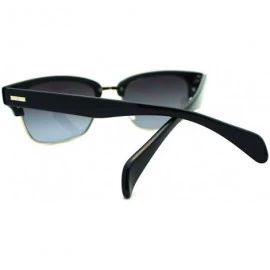 Wayfarer Short Half Horn Rim Sunglasses Womens Classic Vintage Design - Navy Blue - CS11HEJ08EP $10.01