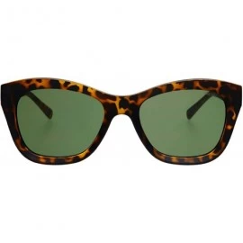 Rectangular Mila Designer Fashion Womens Sunglasses - Tortoise - CY194QY9EC5 $68.27