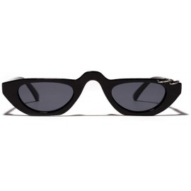 Cat Eye Fashion 90s Cat Eye Sunglasses Women 2019 Luxury Vintage Sunglass Men Pink - Black - C618XE07ETX $18.74