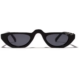 Cat Eye Fashion 90s Cat Eye Sunglasses Women 2019 Luxury Vintage Sunglass Men Pink - Black - C618XE07ETX $16.10