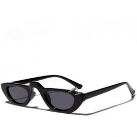 Cat Eye Fashion 90s Cat Eye Sunglasses Women 2019 Luxury Vintage Sunglass Men Pink - Black - C618XE07ETX $8.38