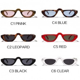 Cat Eye Fashion 90s Cat Eye Sunglasses Women 2019 Luxury Vintage Sunglass Men Pink - Black - C618XE07ETX $19.85