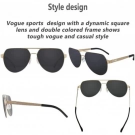 Semi-rimless Polarized Sunglasses Protection Ultralight - C518XHHGSHM $32.90