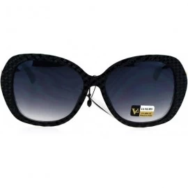 Butterfly Womens Bling Rhinestone Rock Candy Glitter Butterfly Sunglasses - Black Smoke - C217WTUXD27 $13.43