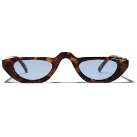 Cat Eye Fashion 90s Cat Eye Sunglasses Women 2019 Luxury Vintage Sunglass Men Pink - Blue - CJ18XE9A3KT $17.20