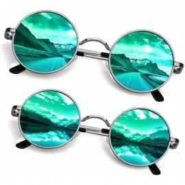 Round Retro Round Polarized Steampunk Sunglasses Side Shield Goggles Gothic S92-ADVANCED POLARIZED - CN18NHOND0Q $30.90