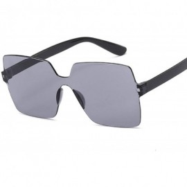 Square Fashion Sunglasses Women Ladies Red Yellow Square Sun Glasses Female Driving Shades UV400 Feminino - Double Blue - CY1...