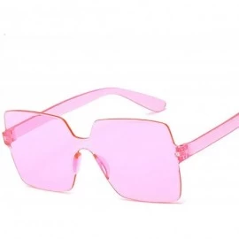 Square Fashion Sunglasses Women Ladies Red Yellow Square Sun Glasses Female Driving Shades UV400 Feminino - Double Blue - CY1...