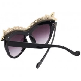 Oversized Fashion Oversized Square Sunglasses Flat Mirrored Lens - Black - CY18OO70G8Q $16.70