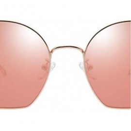 Aviator Men's Polarized Stainless Steel Frame Sunglasses - Gradient Sunglasses Lightweight Frame - D - CN18RYE5ELQ $104.62