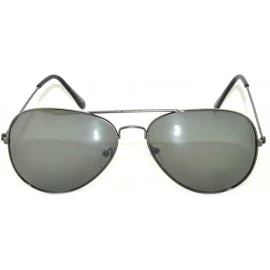 Aviator Aviator Style Sunglasses Colored Lens Metal Frame UV 400 Men Women - \ Gun Frame - C211T6BPVF5 $6.88