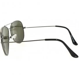 Aviator Aviator Style Sunglasses Colored Lens Metal Frame UV 400 Men Women - \ Gun Frame - C211T6BPVF5 $6.88
