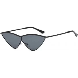Oval Sunglasses Driver Goggles Cat Eye Eyeglasses Glasses Eyewear - Grey - C818QNK7ML7 $19.45