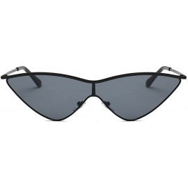 Oval Sunglasses Driver Goggles Cat Eye Eyeglasses Glasses Eyewear - Grey - C818QNK7ML7 $8.41