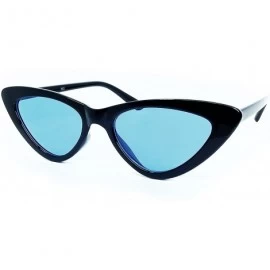 Goggle A3329 Clout Goggles Cat Eye Vintage Mod Style Retro Kurt Cobain Sunglasses - Black /Blue - CD18DDLYXIZ $26.44