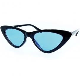 Goggle A3329 Clout Goggles Cat Eye Vintage Mod Style Retro Kurt Cobain Sunglasses - Black /Blue - CD18DDLYXIZ $10.78